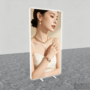 SEG Advertising Light Box Vertical Rectangle Custom Graphic for Event Booth Decoration Lightweight Portable
