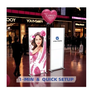 SEG Rectangle Light Box Indoor Hanging Aluminum Frame Full Color LED Portable Durable High Brightness Traffic Advertising