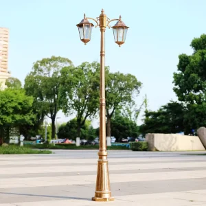 SHUNXIN European Antique Waterproof Garden Lamp Post Lights for Park Pathway Led Garden Pole Light