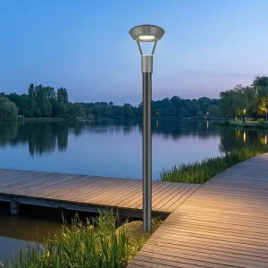 SLT09 60W AC LED Post Top Light IP66 Toolless Maintenance Aluminum Garden Light