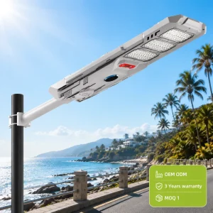 SMD 3030 Lens HIgh Bright Residential Ultra Bright 300W 400W 500W LED Sensor Solar Street Light Waterproof ABS