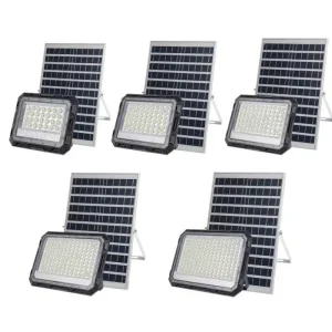 SMD LED Solar Flood Light Outdoor 300W High Lumen Wide Beam Angle Solar Powered Area Light with Adjustable Panel
