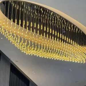 Sales Center Hotel Lobby Reception Decorated Banquet Hall Customized Led Chandelier Project Lights