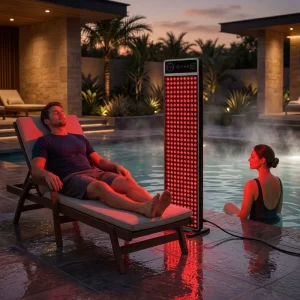 Sauna Standing Red Light Therapy Advanced 9-wavelength Technology Full Body LED Panel Professional Applications US