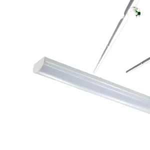 School Supermarket Aluminum 20W-80W Surface Mounted Strip Cover Linear LED Batten Light