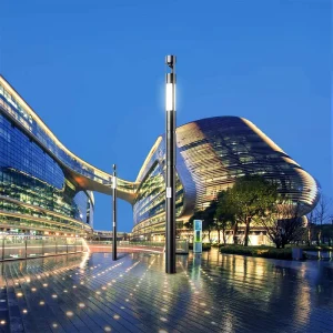 Seafront Park City Lighting Pole Outdoor IP65 Waterproof Smart Street Lamp Pole Cube With Platform SCCS WIFI CCTV Camera