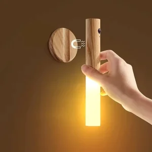 Sensor LED Rechargeable Magnetic Night Light Bed Lamp Auto Motion Wall Light Kitchen Cabinet Light Warm Photography
