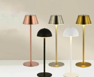Senya Pro Geometric Metal Table Lamp Modern LED Desk Light Dimmable Bedside Ambient Nightstand Decor Bedroom Living Room
