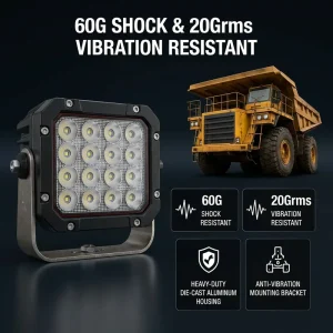 Shockproof Industrial Grade Flood Light for Heavy Equipment Night Operation Heavy Duty Flood Lights
