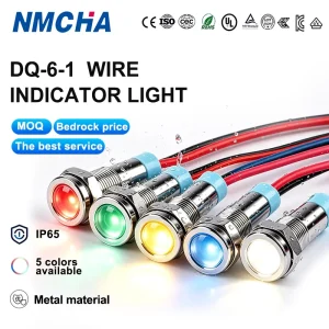 Signal Lamp Linear LED Indicator Light Metal Multi color IP65 Waterproof for Control Cabinets Machine Tools Factory Direct Sales