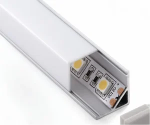 Silver Anodized LED Aluminum Profile Channel Housing for LED Strip CRI 90 5 Year Warranty 3500K to 6000K Color
