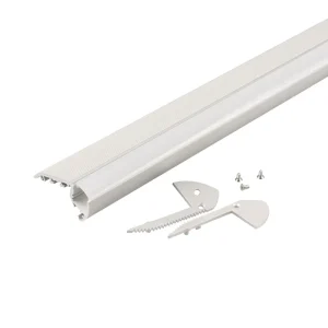 Silver Black Staircase LED Aluminum Profile 6063 T5 with Anti slip Strip Linear Light for Step Lighting Factory