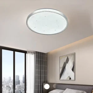 Simple Design Iron LED Ceiling Lights With AC for Home Modern Round Roof Lights Adjustable Color Temperature IP20 Rated