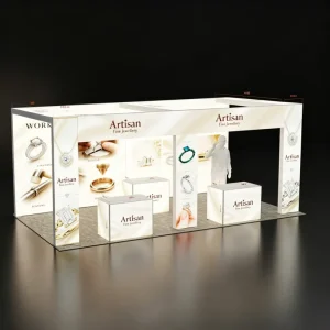 Simple Exhibition Stall Design Manufacturers Interactive Trade Show Displays