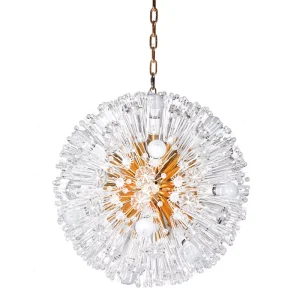 Simple Fashion Spheroidal Glass Dandelion Chandelier Lamp Pendant Lights for Sitting Room Restaurant Dinner Room