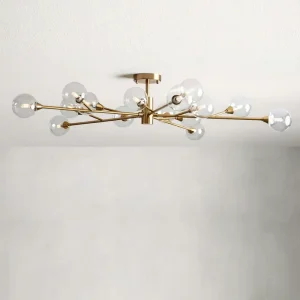 Simple Living Room Decorative Ceiling Lights Ball Shaper Gold Luxury Modern Led Chandelier