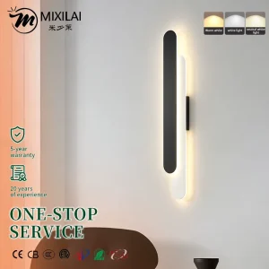 Simple Long Strip Rectangle Ultra-bright LED Wall Lamp Iron Wall Sconce Hotel Home Aisle Indoor Interior Decor