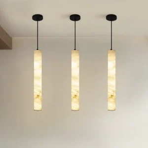 Simple Marble Modern Bedroom Bedside Natural Marble Chandelier Pendant Light for Living Room