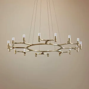 Simple Modern Light Luxury Fashion Chandelier Iron Pendant Light for Living Room or Restaurant LED Hanging Ceiling Light