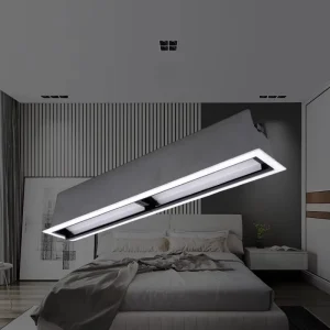Simple Recessed Linear Grille LED Ceiling Light Anti Glare Spotlight for Home Decoration and Commercial Lighting