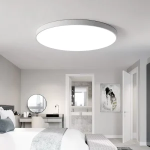 Simple Square Ceiling Light for Living Room Ultra-Thin Design 3000K Warm Light for Kitchen Eye Protection No Flicker 80+ CRI
