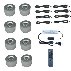 Single Color 3W 8PCS Modern Small Cutout Anti-Glare Spotlight 9W Black White Ceiling Led Spot Fixture