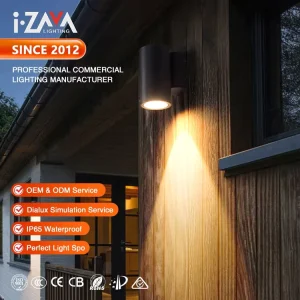 Single Head Outdoor Interior Wall Lamp Modern Ip65 Waterproof Aluminium Up And Down Led Wall Light