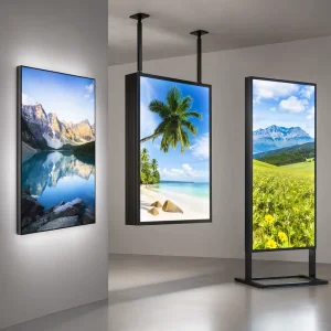 Single Sided Waterproof LED Light Box Sign Custom Indoor Wall Mounted Illuminated Advertising Board Storefront Signage