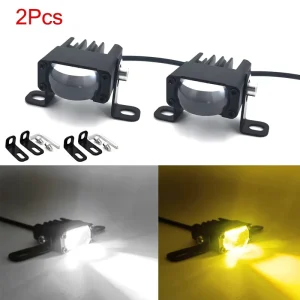 Single bead Car Grille Hidden LED Spotlight Fanless Spotting Light Off road Vehicle Motorcycle Spotlight