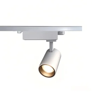 Sleek Modern White Track Spotlight Adjustable Ceiling Light for Mall Gallery Showroom Office Interior Illumination