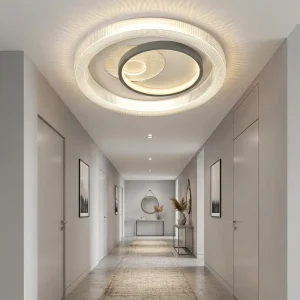 Sleek Symmetrical LED Ceiling Lamp Square Fixture Energy Saving Lighting for Modern Hotel Project Design