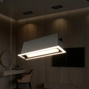 Slim Narrow Linear Recessed Grille Spotlight for Minimalist Villa Long Corridor Soft Anti Glare Wall Ambient Ceiling Light