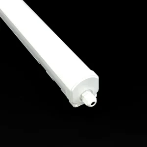 Slim Profile 4ft LED Tri-proof Batten Light Housing Kit IP65 Waterproof PC Cover Vapor Tight for Garage Workshop 3-Year