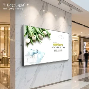 Slim Rectangle Aluminium Frame Advertising LED Light Box Ultra Slim Design High Brightness Dustproof Power Saving Features
