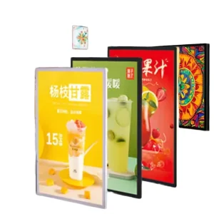 Slim Rectangle Aluminum Pull Decorative Poster Light Box High Brightness Eco Friendly Restaurant Menu Display LED Advertising