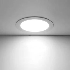 Slim Round Square LED Panel Light Recessed Flat Ceiling Downlight 3W-24W 3-12 Inch Indoor Lighting for Kitchen Bedroom Office