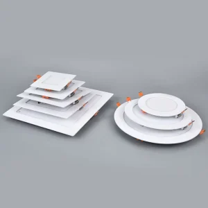 Small Square LED Panel Light Commercial Household PVC Aluminum Recessed Mount Ceiling Light AC Power Source High Brightness