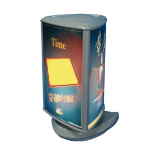 Small Triangle Rotating LED Light Box for Advertising