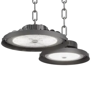 Smart 100W UFO High Bay Light Kit 120lm/W Motion Sensor IP65 Aluminum Warehouse Industrial Lighting Bundle 5-Year Warranty