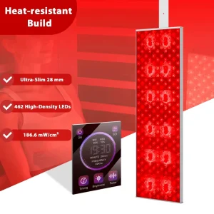 Smart 8 Therapy Modes 185°F Heat Resistant Professional LED Photon Near Infrared Device for Sauna Red Light Therapy Panel