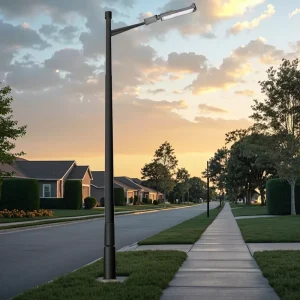 Smart Commercial Outdoor LED Street Lights Aluminum Alloy AC Power Supply 200W IP66 Waterproof Remote Control