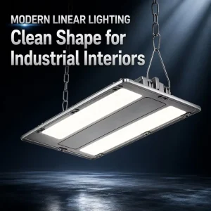 Smart Control Dimmable Linear LED High Bay Light AC220V IP65 Die Cast Aluminum Factory Workshop Underground Parking Lighting