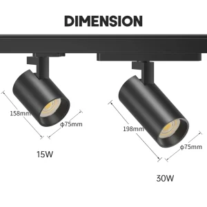 Smart Control Mini Track Light 25w Zigbee Focus Light 360 Degree Shope Led Track Light