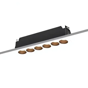 Smart Embedded Aluminum Linear Grille Downlight COB Light Source Supports Tmall Genie Smart Home Voice Control Anti-glare Design