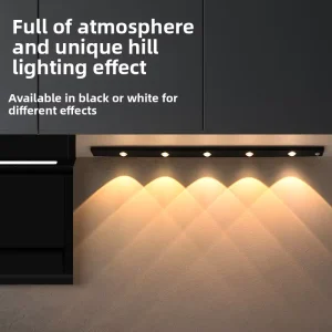 Smart Induction Lamps Motion Sensing Ultra Thin Plastic High CRI 90 Dimmable Rechargeable Self Adhesive Cabinet Lights