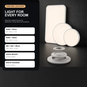 Smart LED Ceiling Light H1 Apple Home HomeKit Zigbee Ra98 2700K 6500K 45W 55W 135W Dimmable Bedroom Lamp App Control