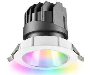 Smart LED Downlight Dimmable RGB Recessed Ceiling Light, Dual Zone Control 4/6 Inch for Hotel Commercial Lighting