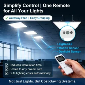 Smart LED Light System With Switch Wireless Commercial Office Panel Light for Executive Office