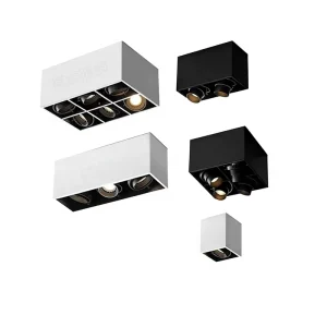 Smart Modern Minimalist Surface Mounted Adjustable Angle LED Spotlights CRI 95 Dimmable for Living Room Home Downlights