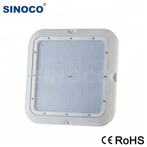 Smart Outdoor Gas Station Warehouse IP66 Waterproof Canopy LED Light 100000 Hour Lifetime 90W 18000 Lumens 120 Beam Ra70